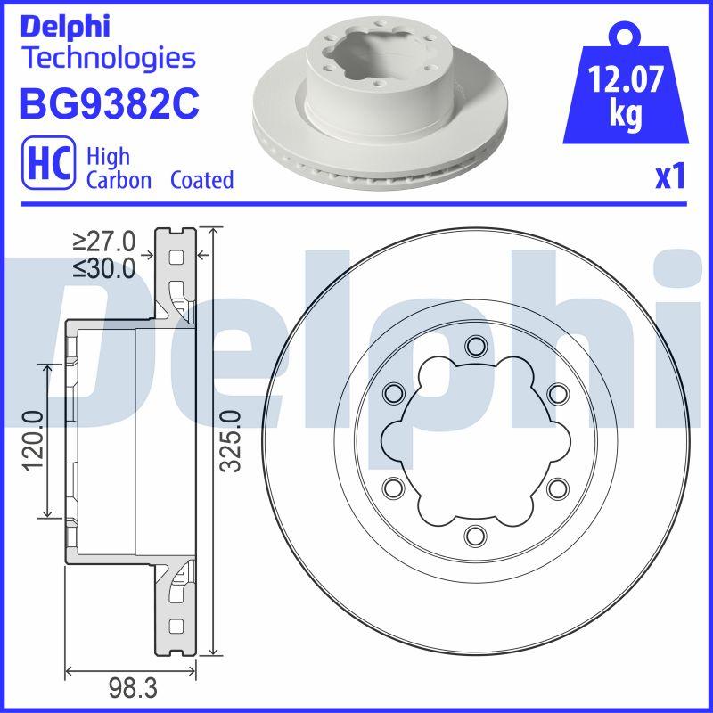 Delphi BG9382C — Tarcza hamulcowa