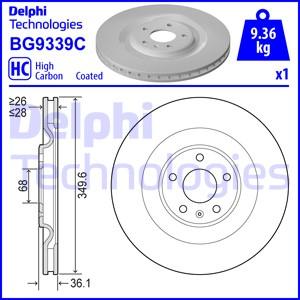 Delphi BG9339C — Tarcza hamulcowa