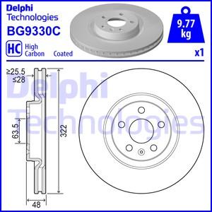 Delphi BG9330C — Tarcza hamulcowa