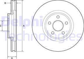 Delphi BG9203C — Tarcza hamulcowa