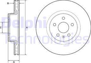 Delphi BG9220C — Tarcza hamulcowa