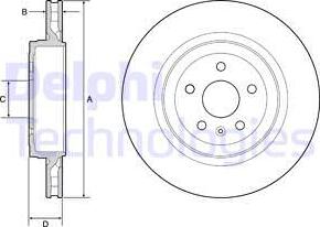 Delphi BG9221C — Tarcza hamulcowa