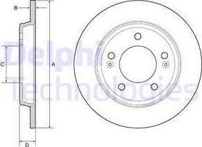 Delphi BG4964C — Tarcza hamulcowa