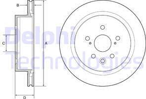 Delphi BG4962C — Tarcza hamulcowa