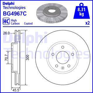 Delphi BG4967C — Tarcza hamulcowa
