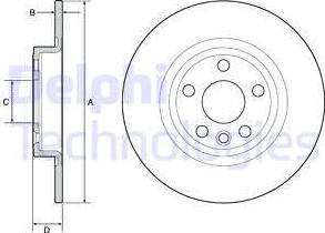 Delphi BG4930C — Tarcza hamulcowa