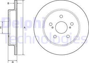 Delphi BG4928C — Tarcza hamulcowa