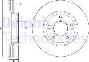 Delphi BG4565C — Tarcza hamulcowa