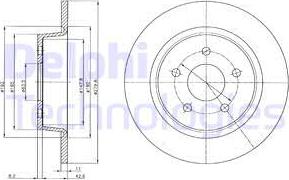 Delphi BG4533C — Tarcza hamulcowa