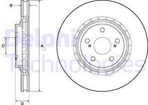 Delphi BG4691C — Tarcza hamulcowa