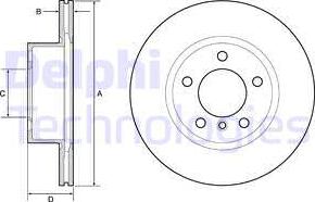 Delphi BG4645C — Tarcza hamulcowa