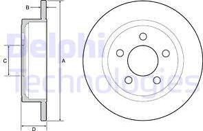 Delphi BG4648 — Tarcza hamulcowa