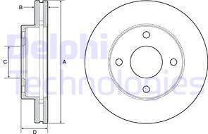 Delphi BG4651C — Tarcza hamulcowa