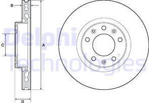 Delphi BG4669C — Tarcza hamulcowa