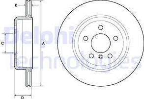 Delphi BG4664C — Tarcza hamulcowa