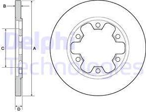 Delphi BG4680C — Tarcza hamulcowa