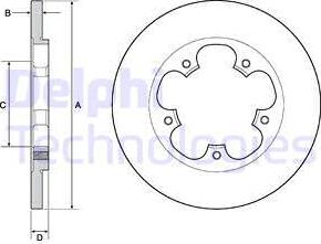 Delphi BG4681C — Tarcza hamulcowa