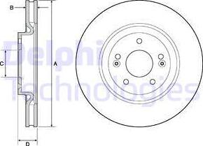 Delphi BG4683C — Tarcza hamulcowa