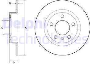 Delphi BG4675 — Tarcza hamulcowa