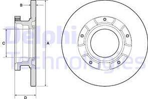 Delphi BG4673 — Tarcza hamulcowa