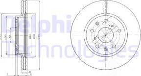 Delphi BG4093C — Tarcza hamulcowa