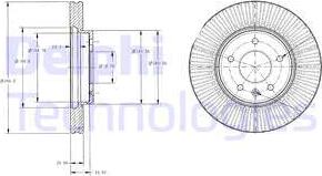 Delphi BG4092C — Tarcza hamulcowa