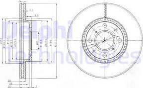Delphi BG4049C — Tarcza hamulcowa