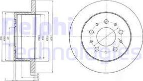 Delphi BG4061 — Tarcza hamulcowa