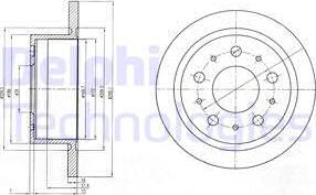 Delphi BG4062 — Tarcza hamulcowa
