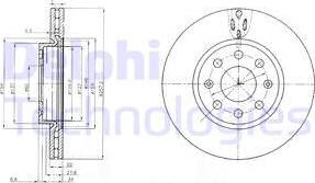 Delphi BG4004 — Tarcza hamulcowa