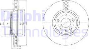 Delphi BG4080C — Tarcza hamulcowa
