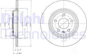 Delphi BG4081C — Tarcza hamulcowa