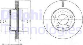 Delphi BG4023 — Tarcza hamulcowa