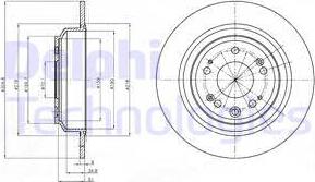 Delphi BG4196C — Tarcza hamulcowa