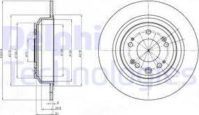 Delphi BG4196 - Tarcza hamulcowa