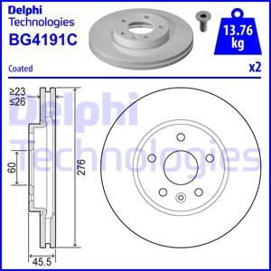 Delphi BG4191-C - Tarcza hamulcowa