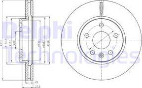 Delphi BG4191-C - Tarcza hamulcowa