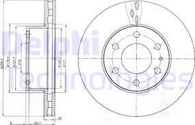 Delphi BG4100 — Tarcza hamulcowa
