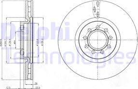 Delphi BG4101 — Tarcza hamulcowa
