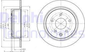 Delphi BG4108C — Tarcza hamulcowa