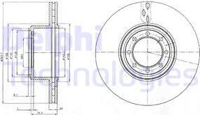 Delphi BG4102 — Tarcza hamulcowa