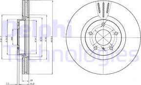 Delphi BG4107 — Tarcza hamulcowa