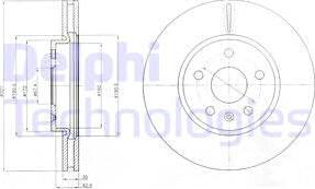 Delphi BG4189C - Tarcza hamulcowa
