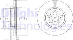Delphi BG4139C — Tarcza hamulcowa