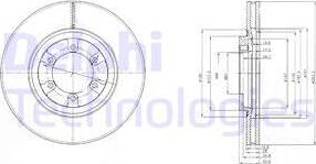 Delphi BG4133 — Tarcza hamulcowa