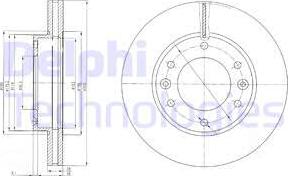 Delphi BG4137 — Tarcza hamulcowa