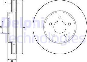 Delphi BG4120 — Tarcza hamulcowa