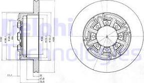 Delphi BG4171 — Tarcza hamulcowa