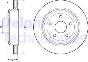 Delphi BG4802C — Tarcza hamulcowa