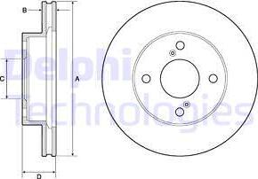 Delphi BG4810C — Tarcza hamulcowa